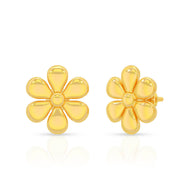 Chic Daisy 22K Gold Studs