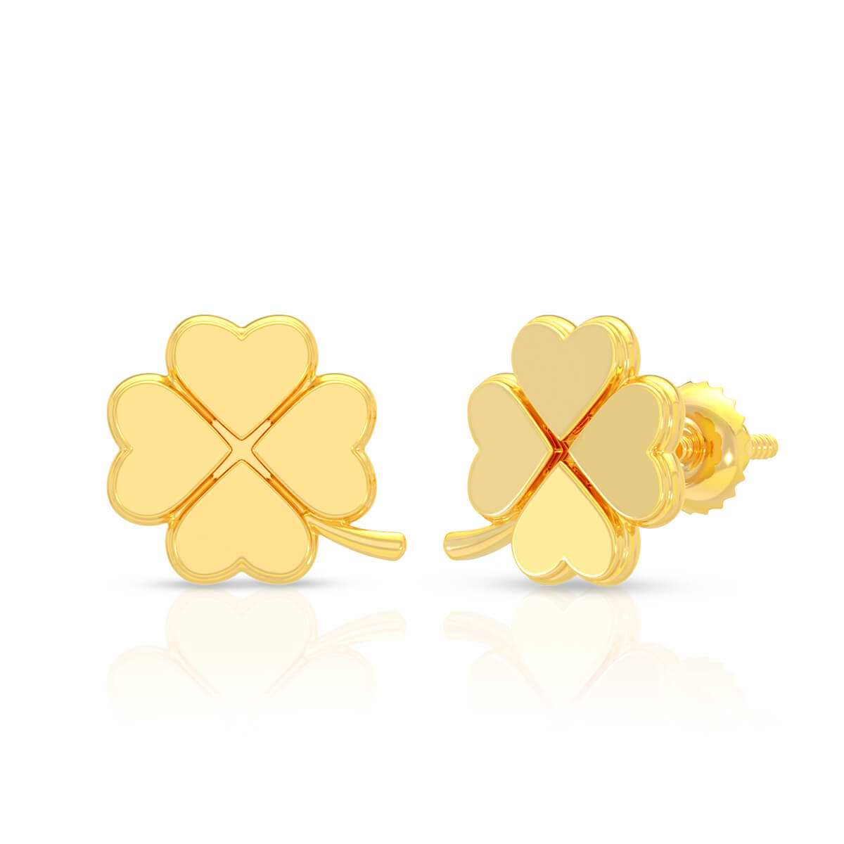 Beautiful Flora Grace 22K Gold Danglers