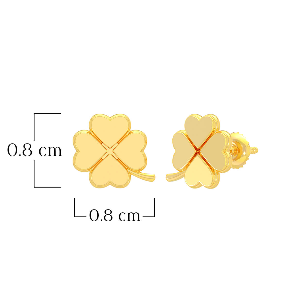 Beautiful Flora Grace 22K Gold Danglers