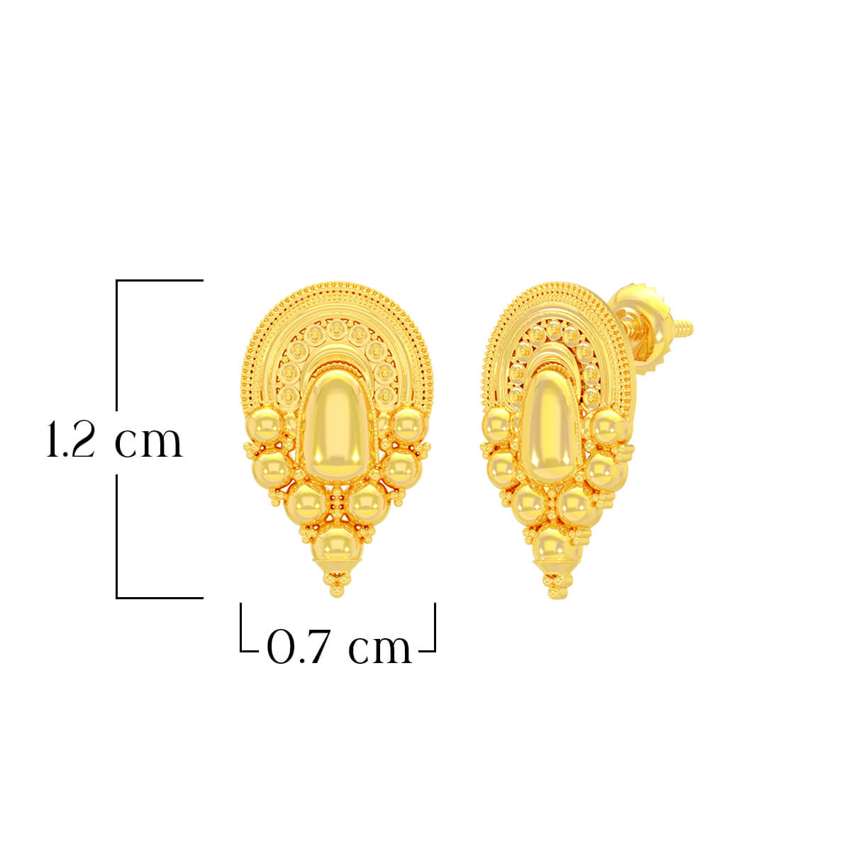 Regal Essence 22K Gold Danglers