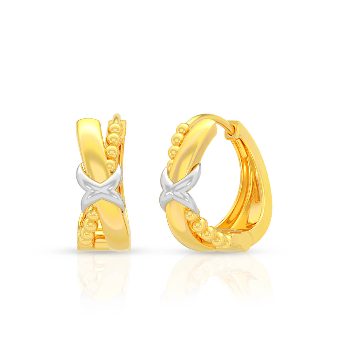 Novel Bold 22K Gold Hoops