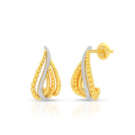 Posh Glow 22K Gold Studs