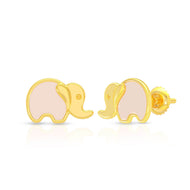 Adorable Elephants 22K Gold Earrings for Kids