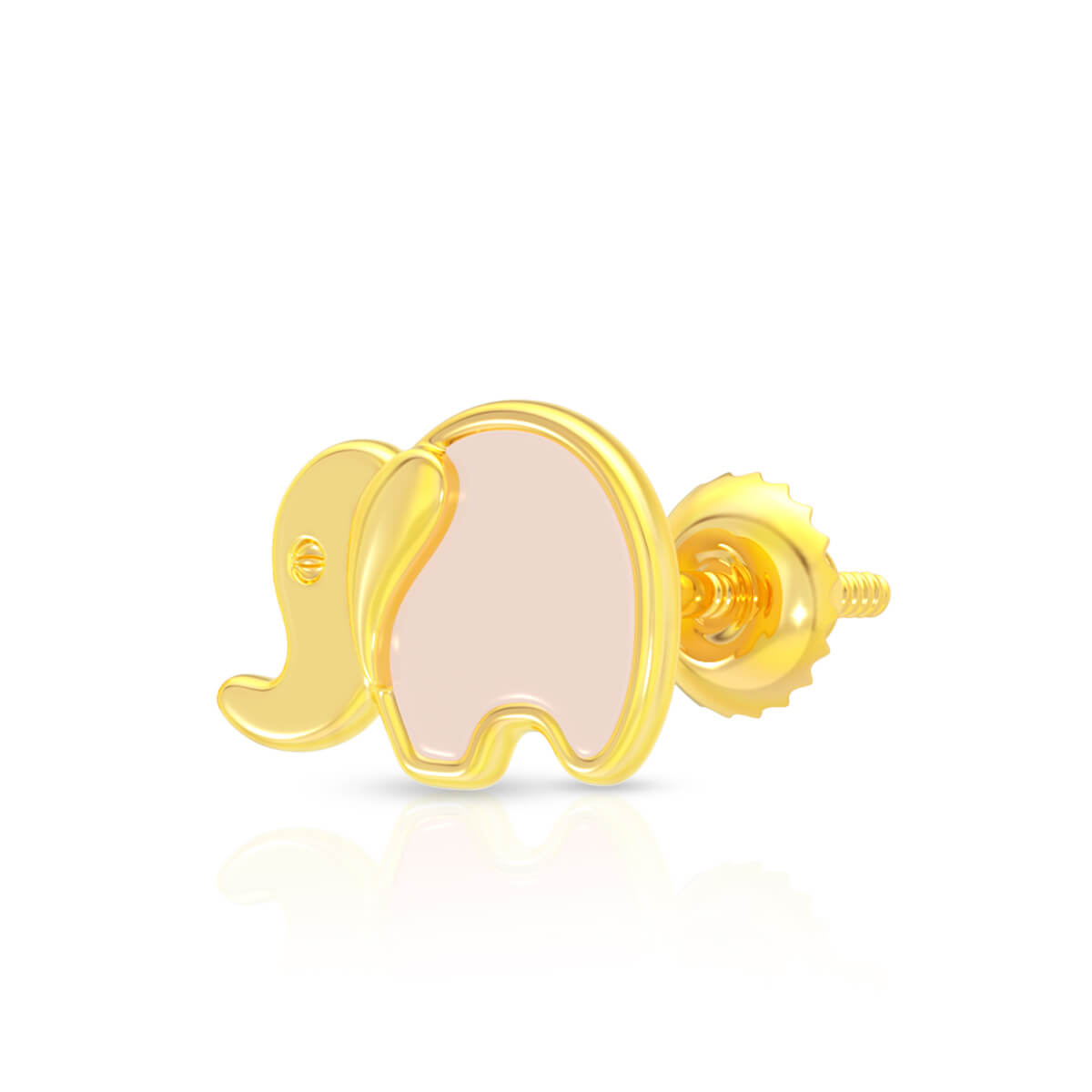 Adorable Elephants 22K Gold Earrings for Kids