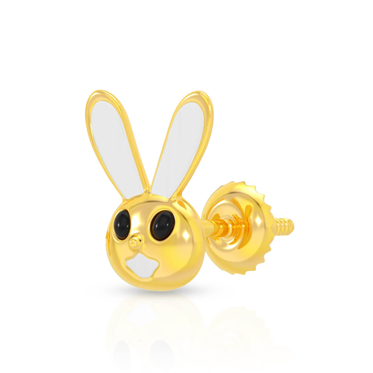 Cute Bunny 22K Gold Earrings for Kids