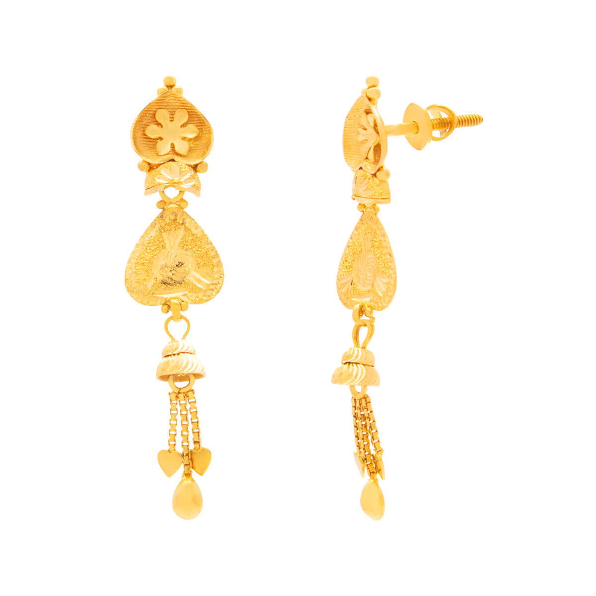 Sunbeam Minimalist 22K Gold Danglers