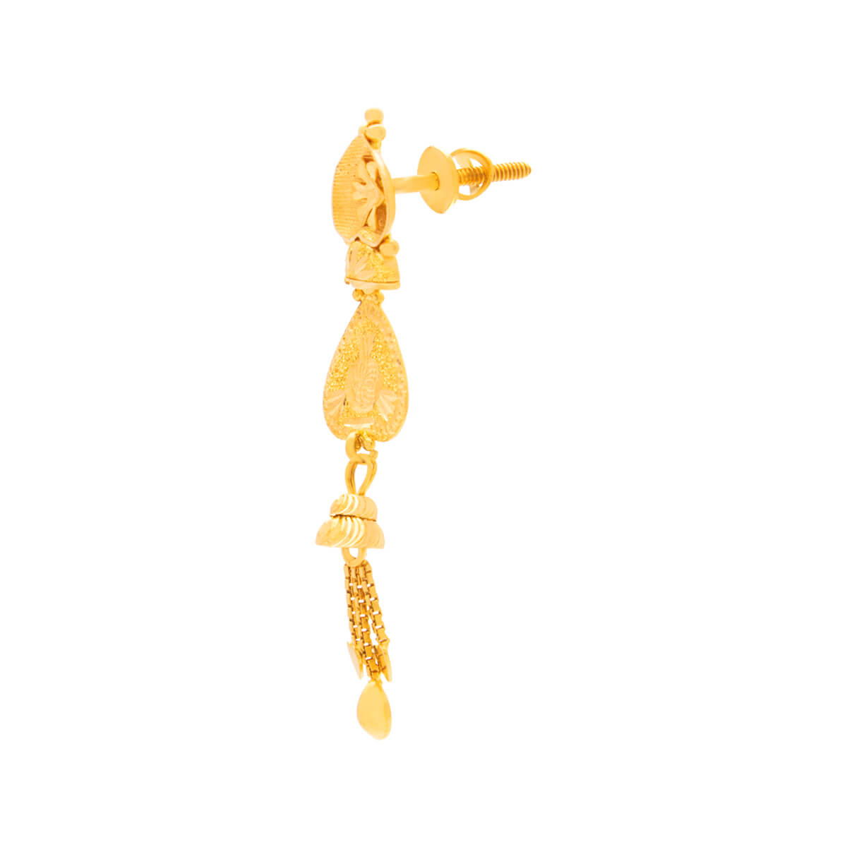 Sunbeam Minimalist 22K Gold Danglers