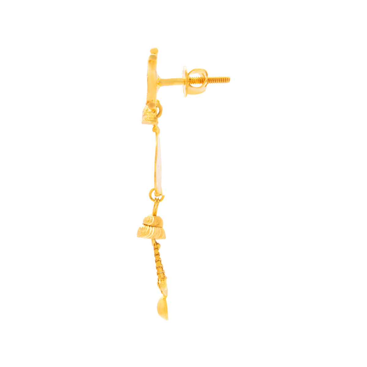 Sunbeam Minimalist 22K Gold Danglers
