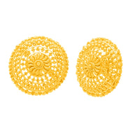Captivating Floral 22K Gold Studs for Everyday Style