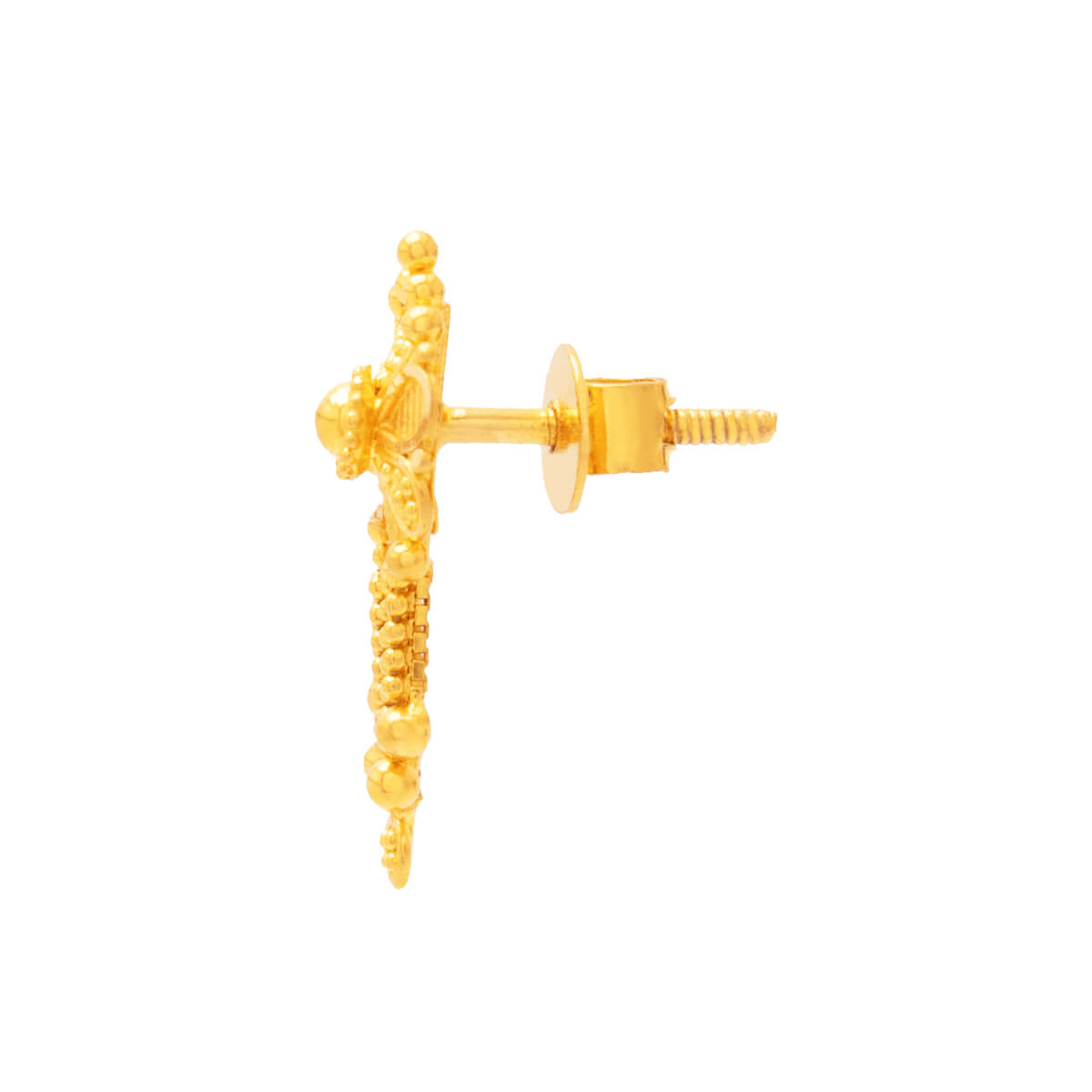 22K Gold Danglers Exquisitely Crafted with Classic Elegance