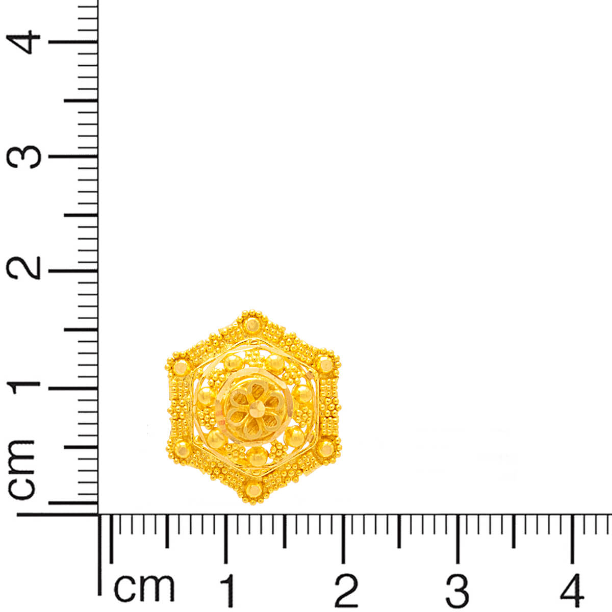 Hexagon 22K Gold Studs for Modern Minimalism