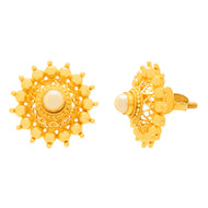 22K Marvelous Gold Stud Earrings