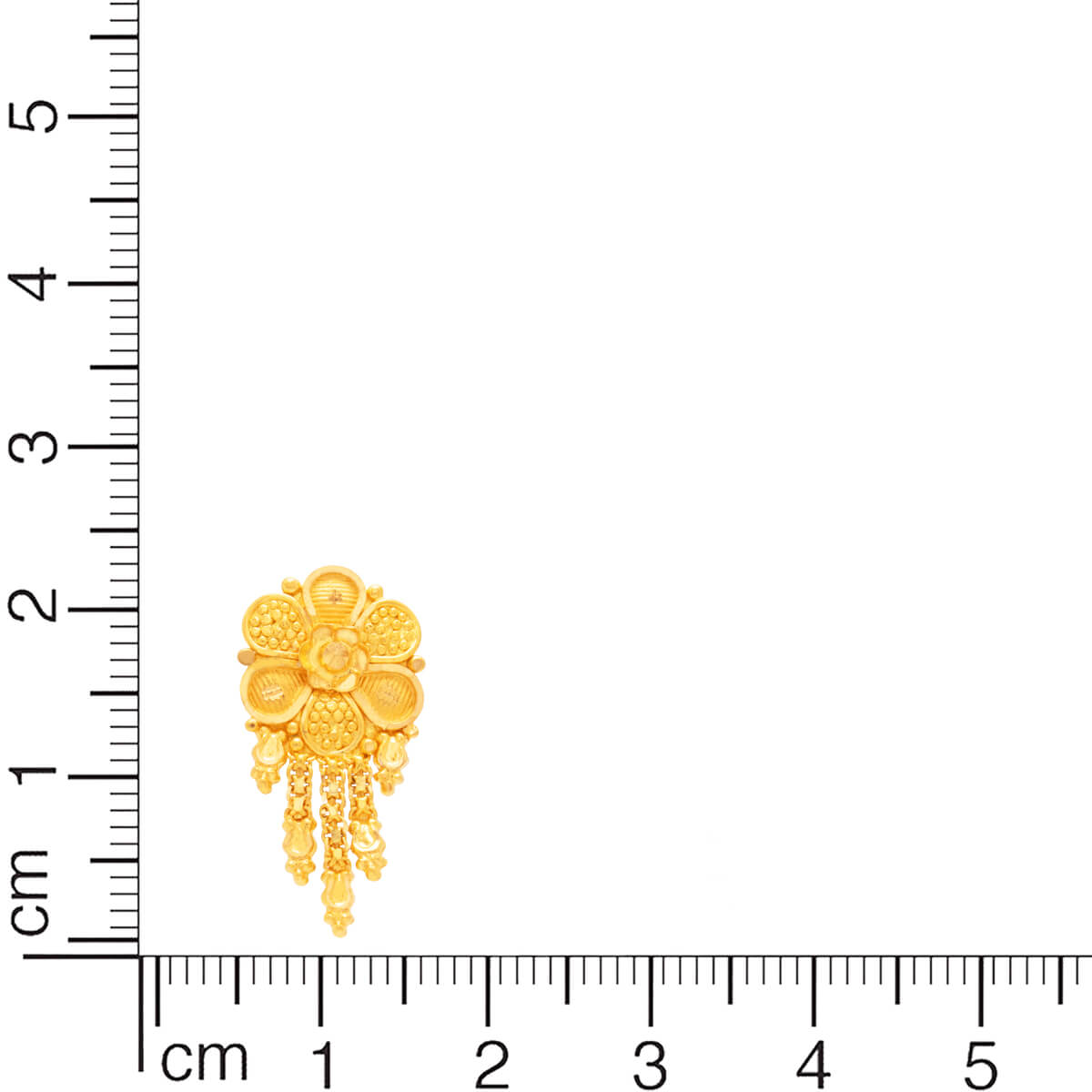 Delicate Floral 22K Gold Studs for Modern Elegance