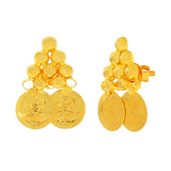 22K Gold Studs with Divine Elegance
