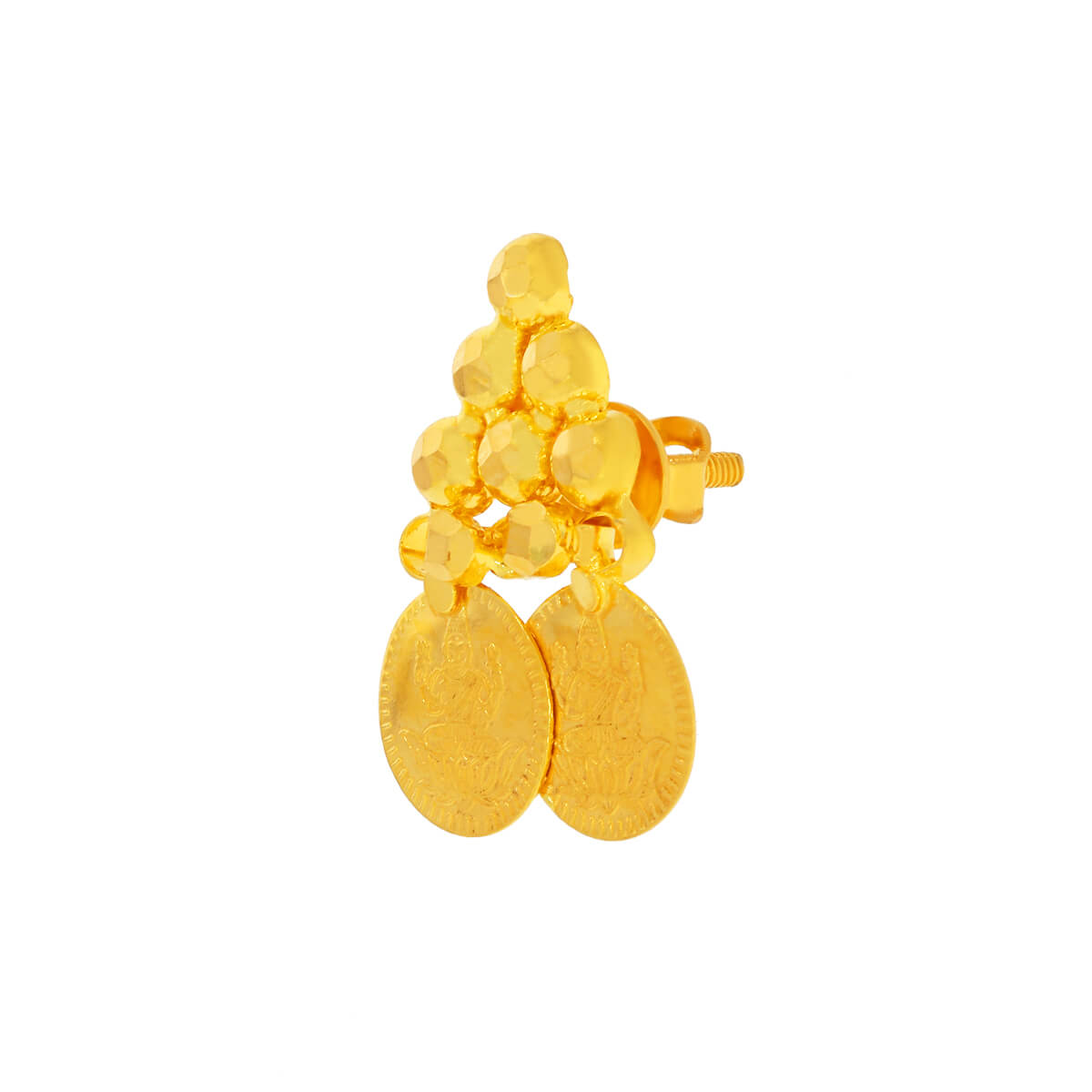 22K Gold Studs with Divine Elegance