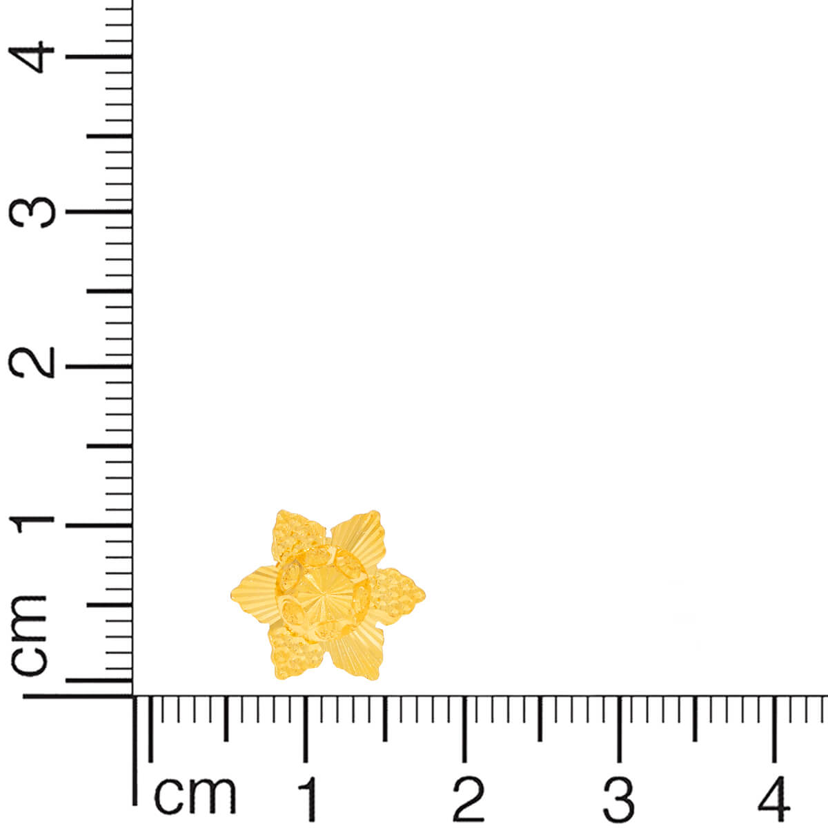 22K Gracious Golden Floweret Studs