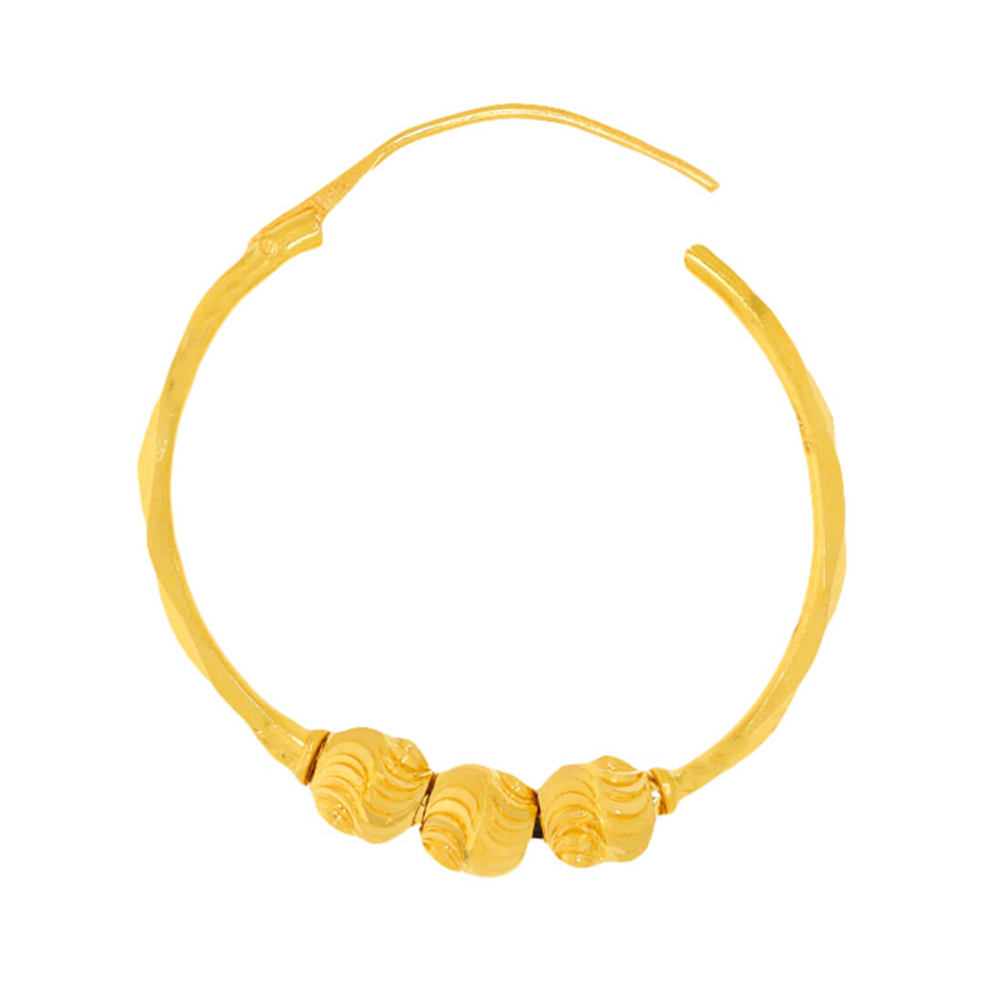 Simple 22K Gold Hoops