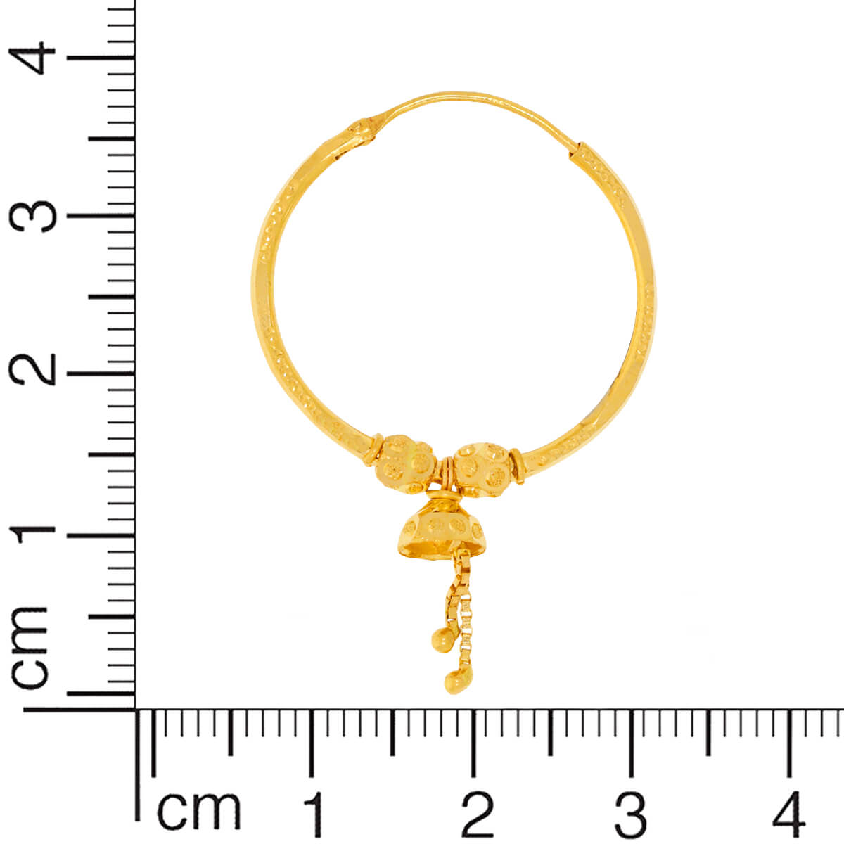 22K Gold Ring Hoops for Minimal Charm