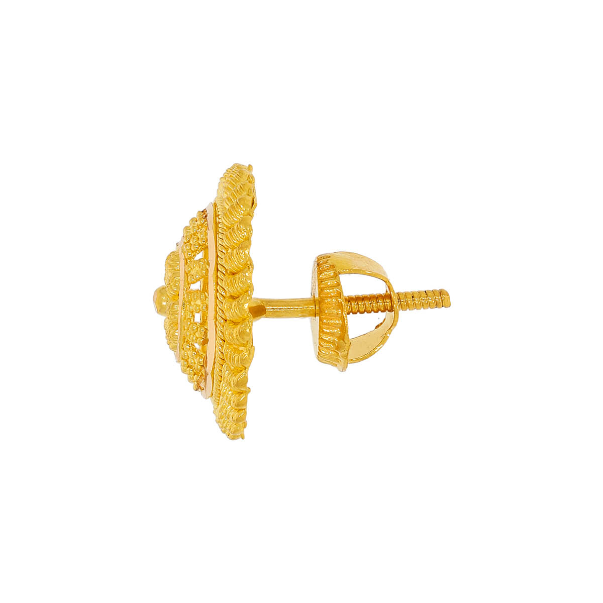 Delightful Blossom Gold Stud Earrings