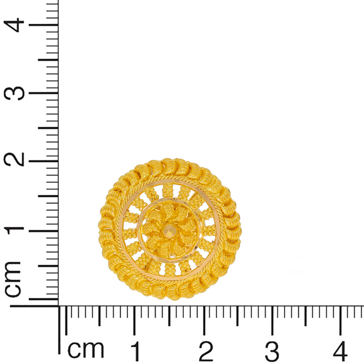 Delightful Blossom Gold Stud Earrings