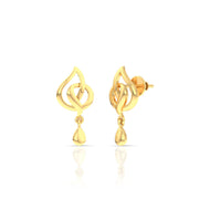 Elegant Gold Stud Earrings in 18K