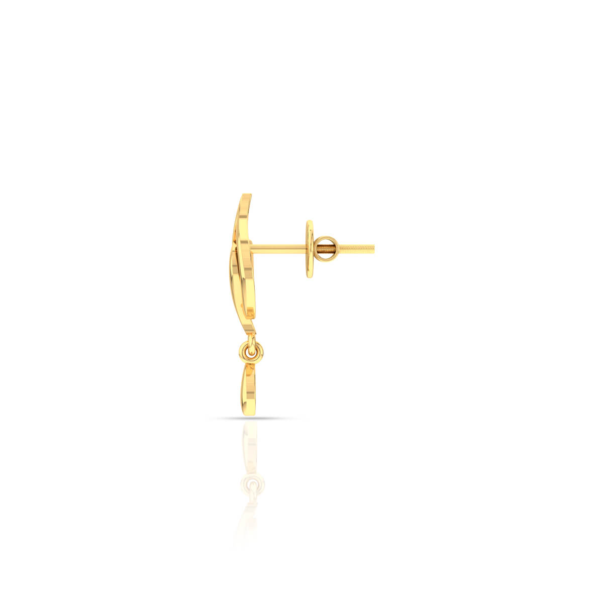 Elegant Gold Stud Earrings in 18K