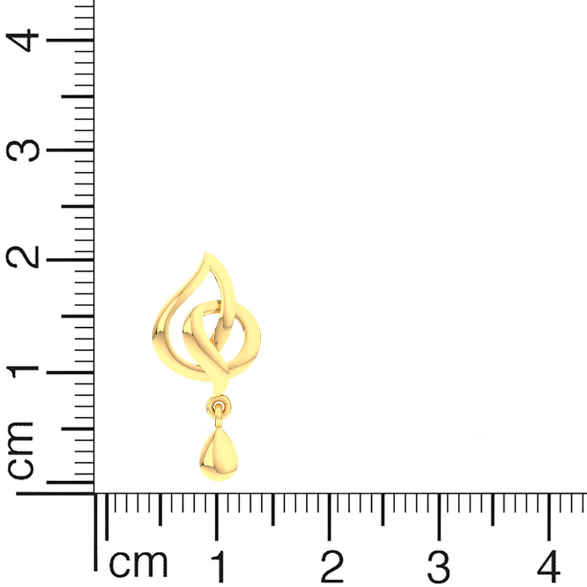 Elegant Gold Stud Earrings in 18K