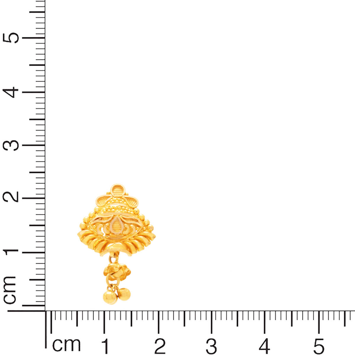 Exquisite Gold Dangler with Delicate Detailing