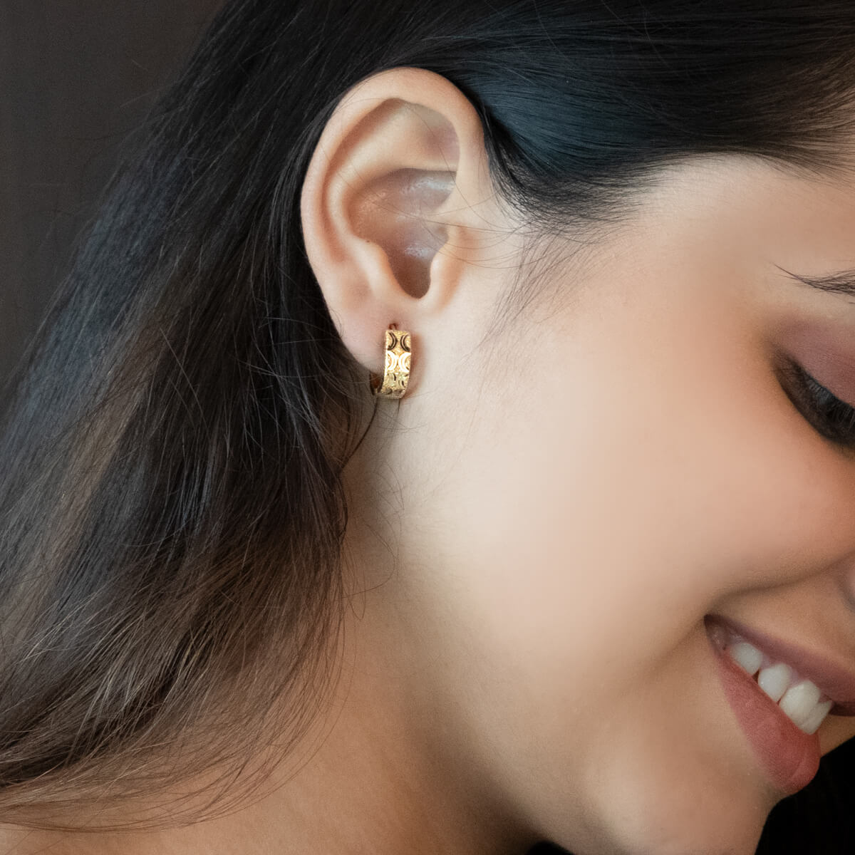 22K Gold Hoop Earrings for Graceful Elegance
