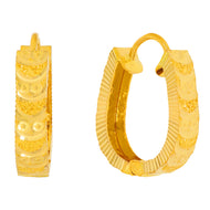 Soft Glow 22K Gold Hoops for Natural Grace