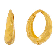 Classic Gold Hoops with Delicate Detailing
