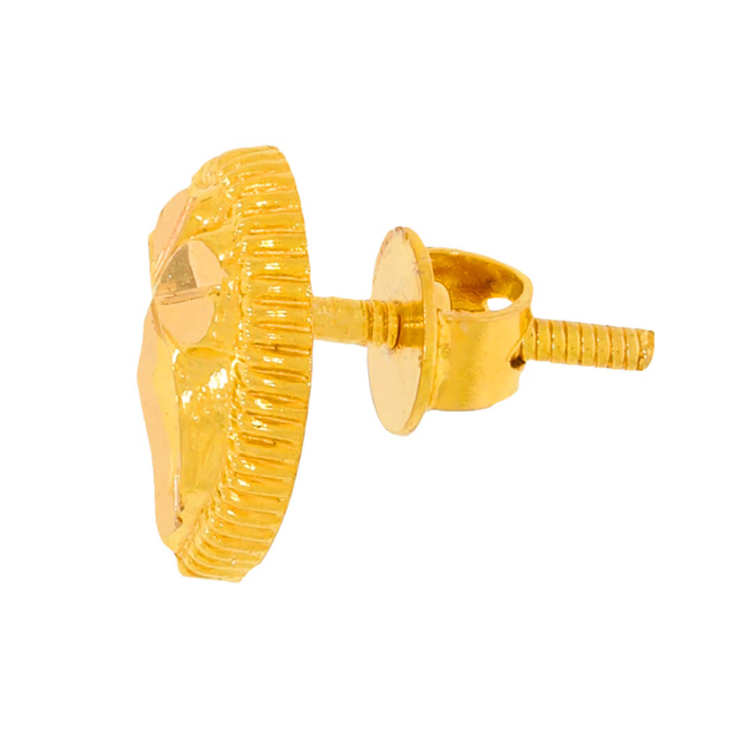Daily Radiance 22K Gold Stud Earrings