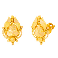Exclusively Crafted 22K Gold Studs with Vintage Magic