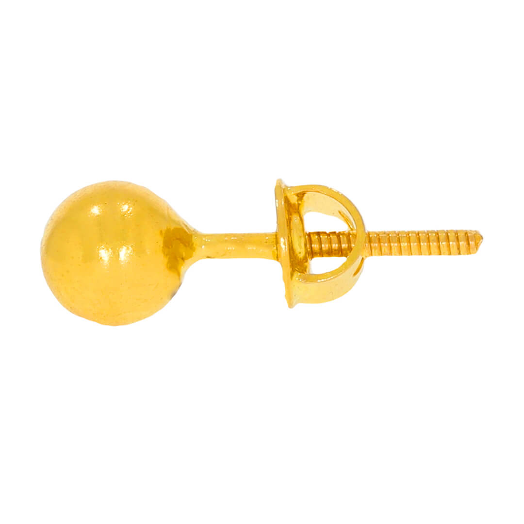 Classic Oval Gold Studs For Everyday Shine