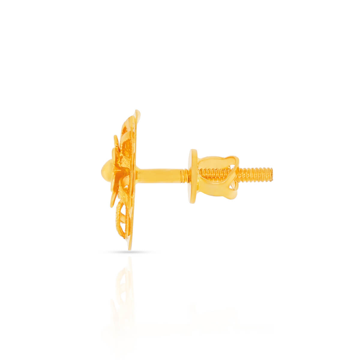 Gracefully Stunning 22K Gold Stud Earrings