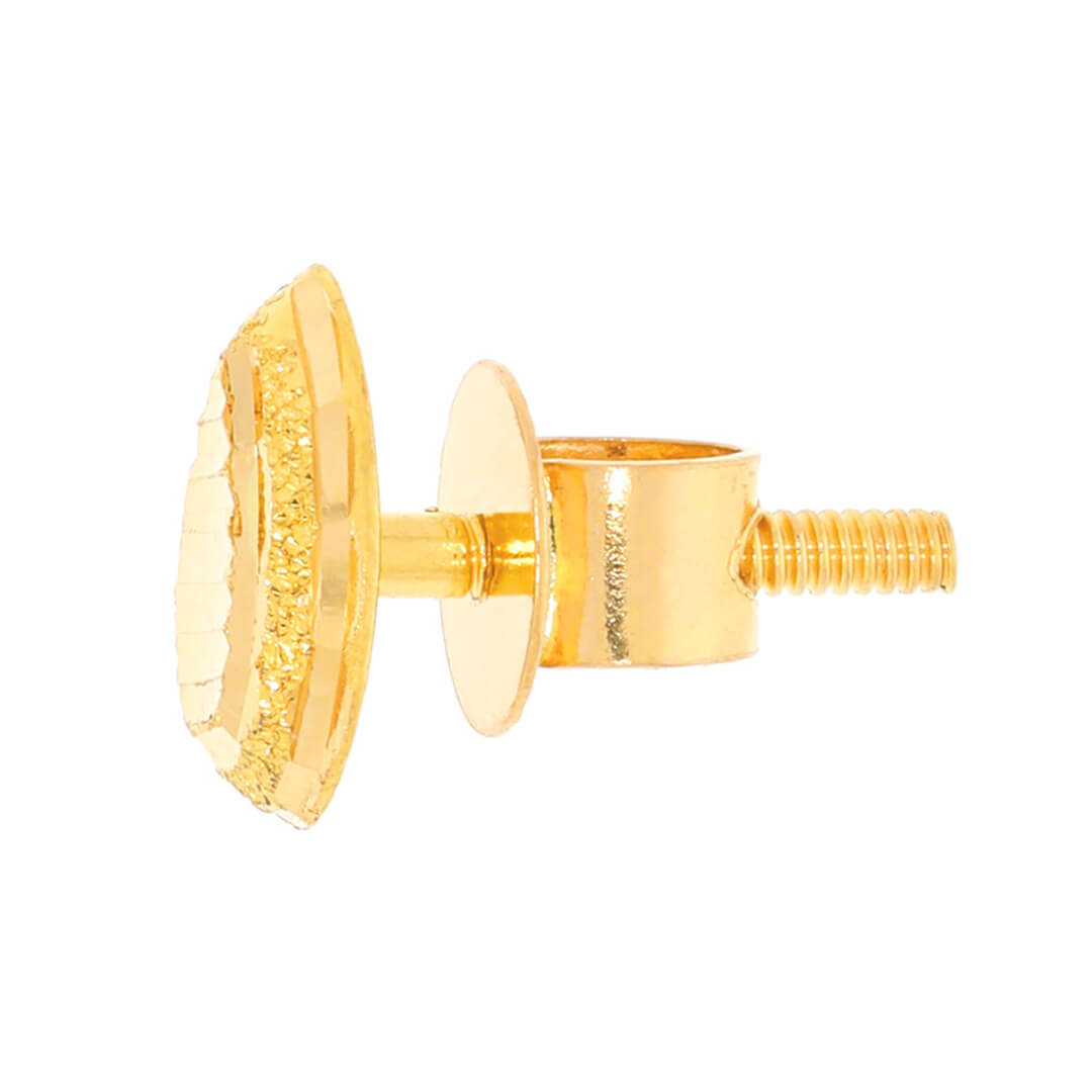 Effortlessly Chic 22K Gold Stud Earrings