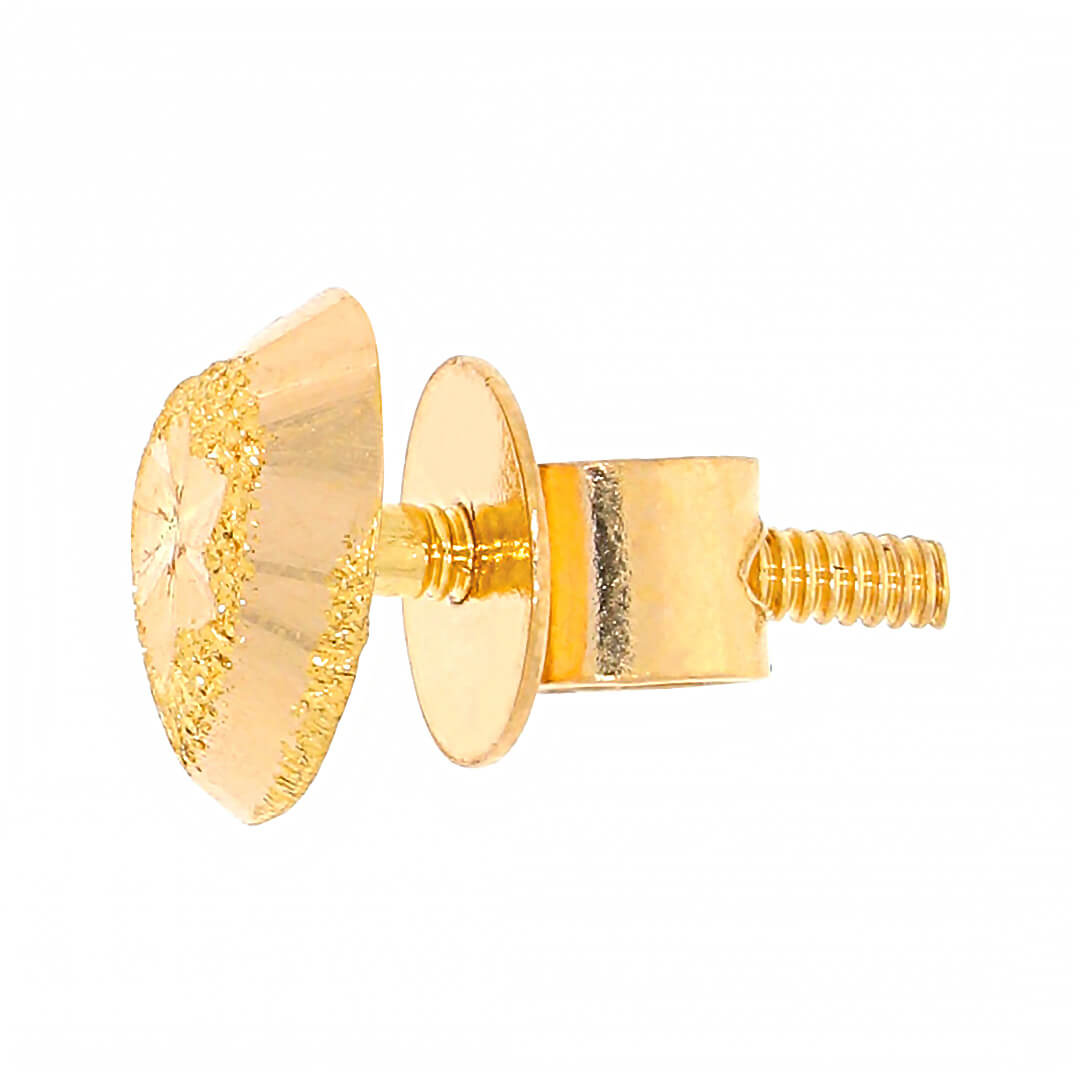 22K Gold Stud Earrings for a Lovely Flair