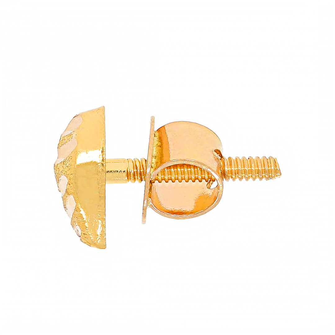 Cute Petite Heart Studs 22K