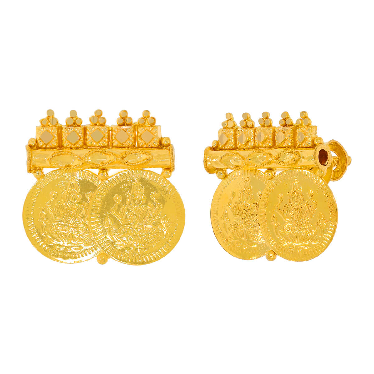 Golden Divinity 22K Stud Earrings