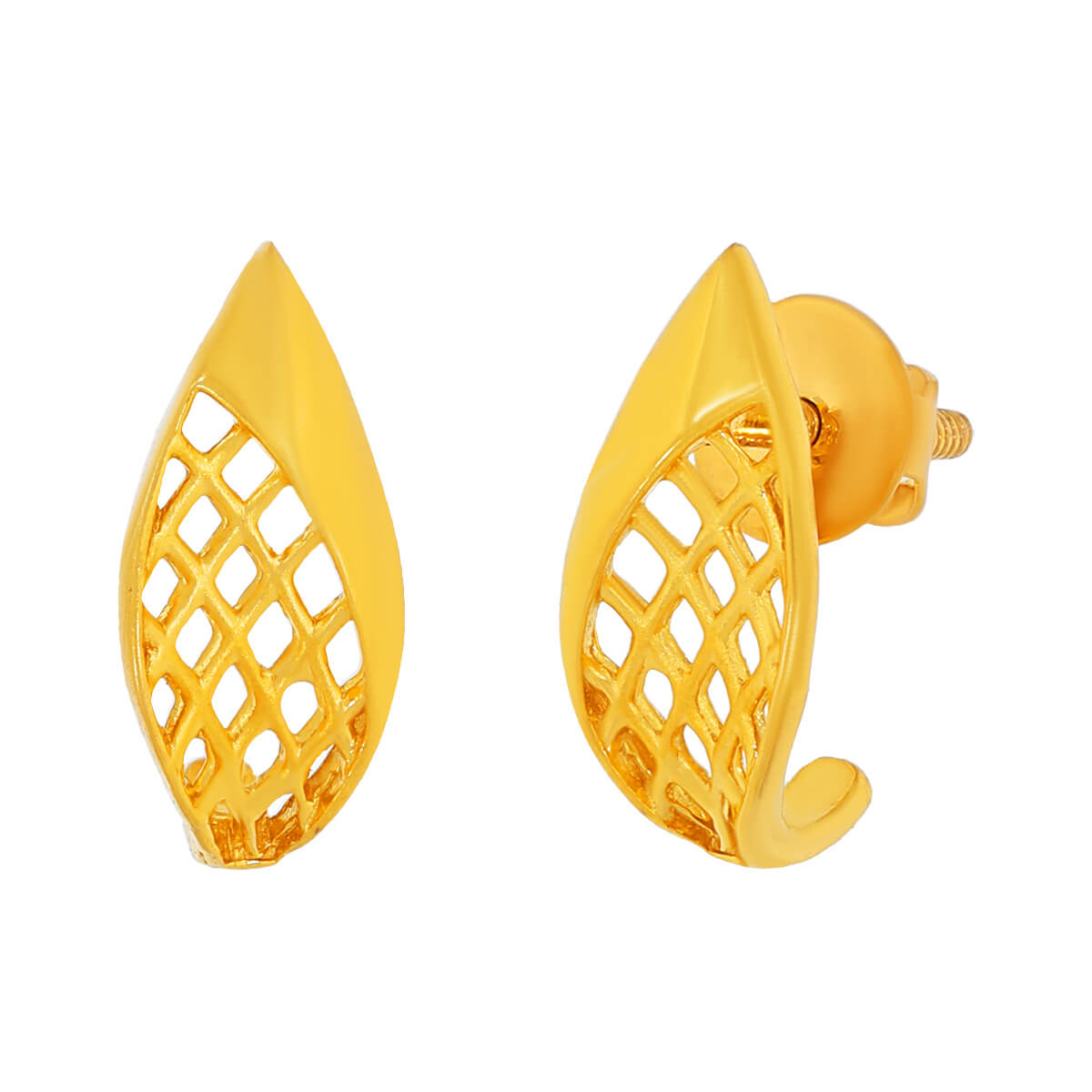 22K Gold Stud Earrings for Minimal Elegance