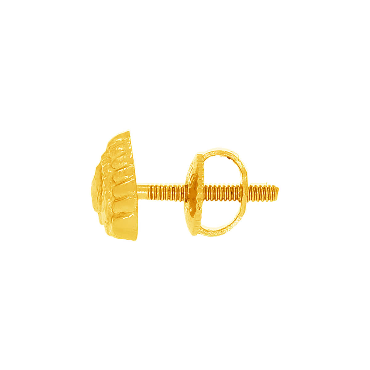 Cute 22K Gold Heart Earrings
