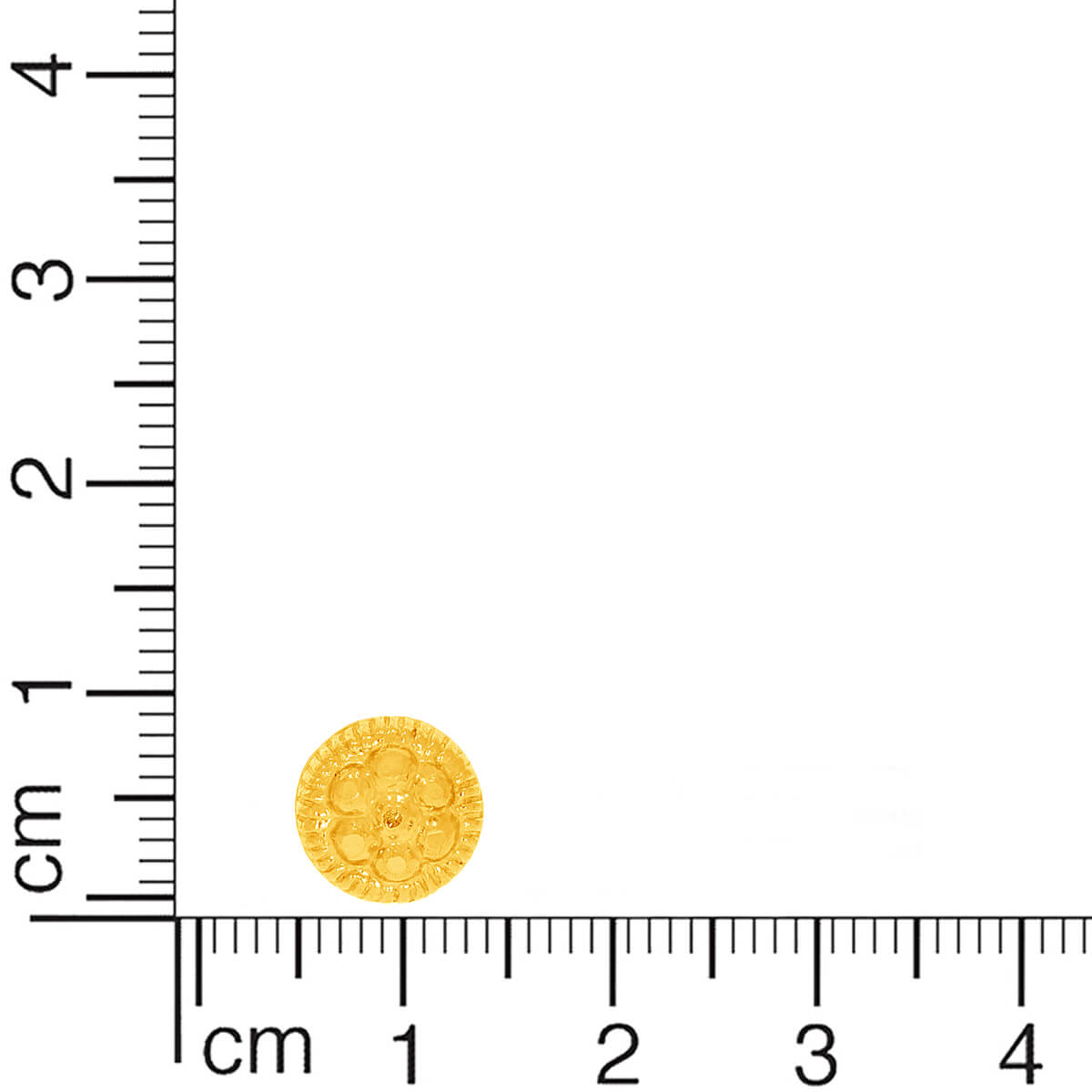 22K Vintage Flair Floral Stud Earrings