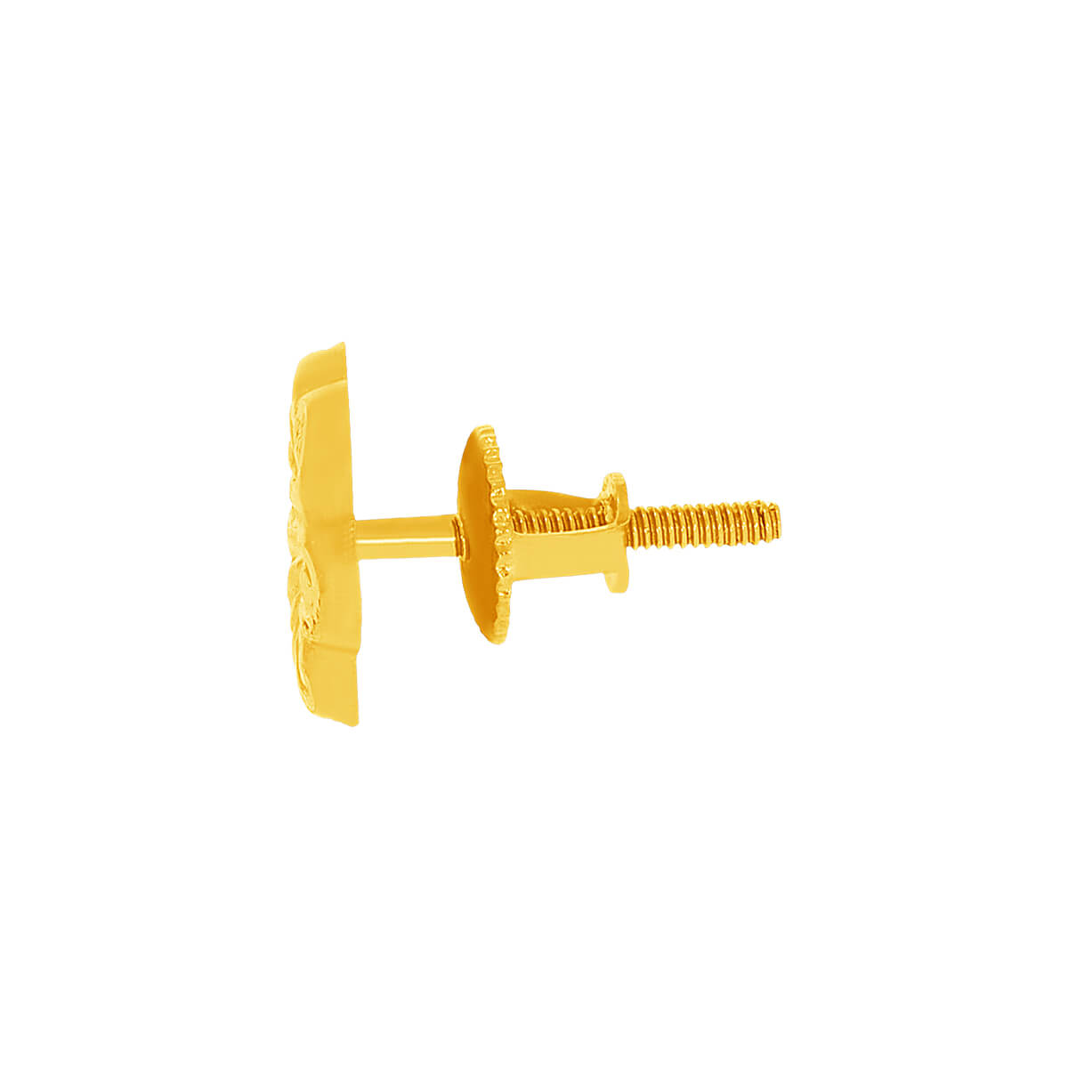 22K Gold Studs For Floral Charm