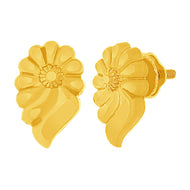 22K Forever Elegant Gold Floweret Studs