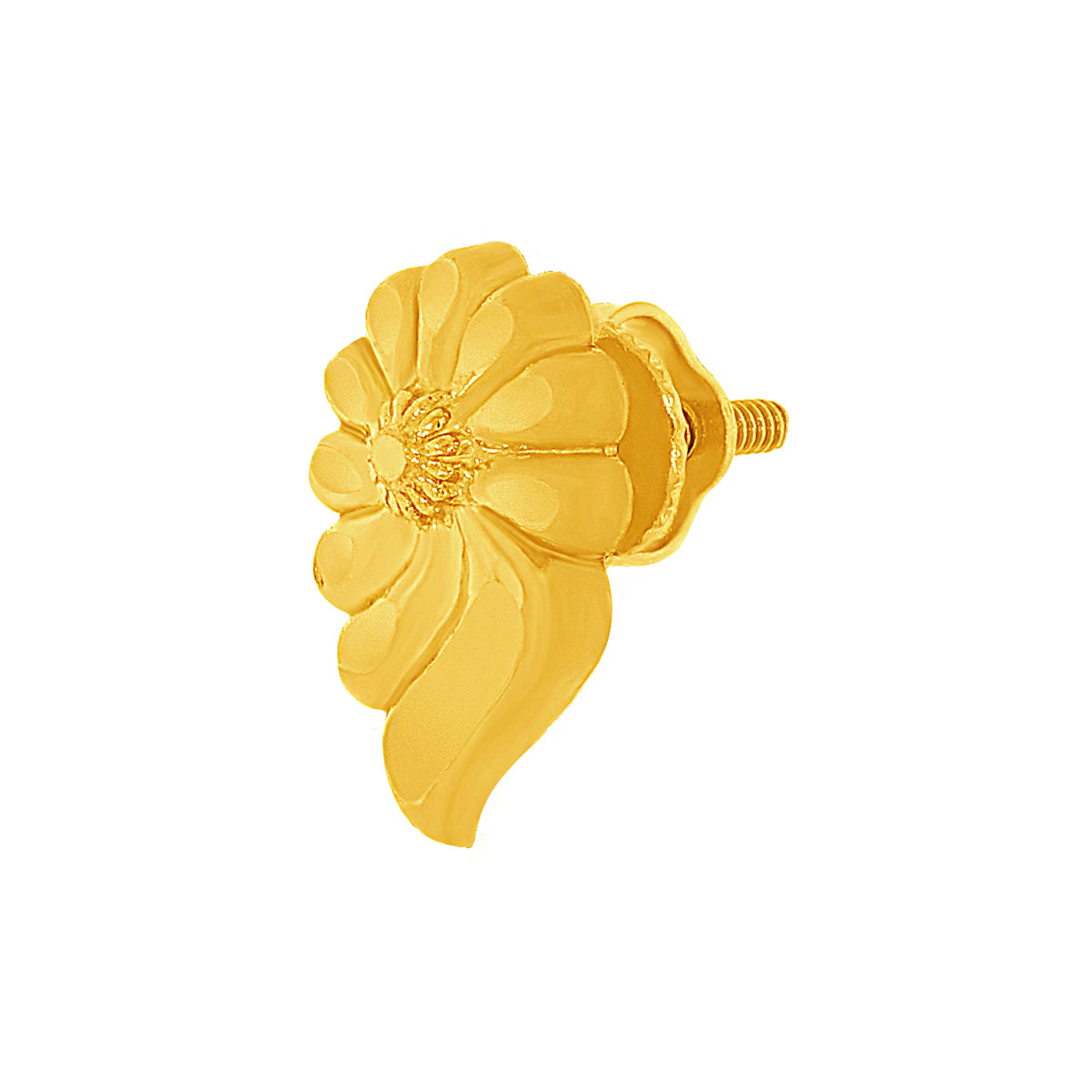 22K Forever Elegant Gold Floweret Studs