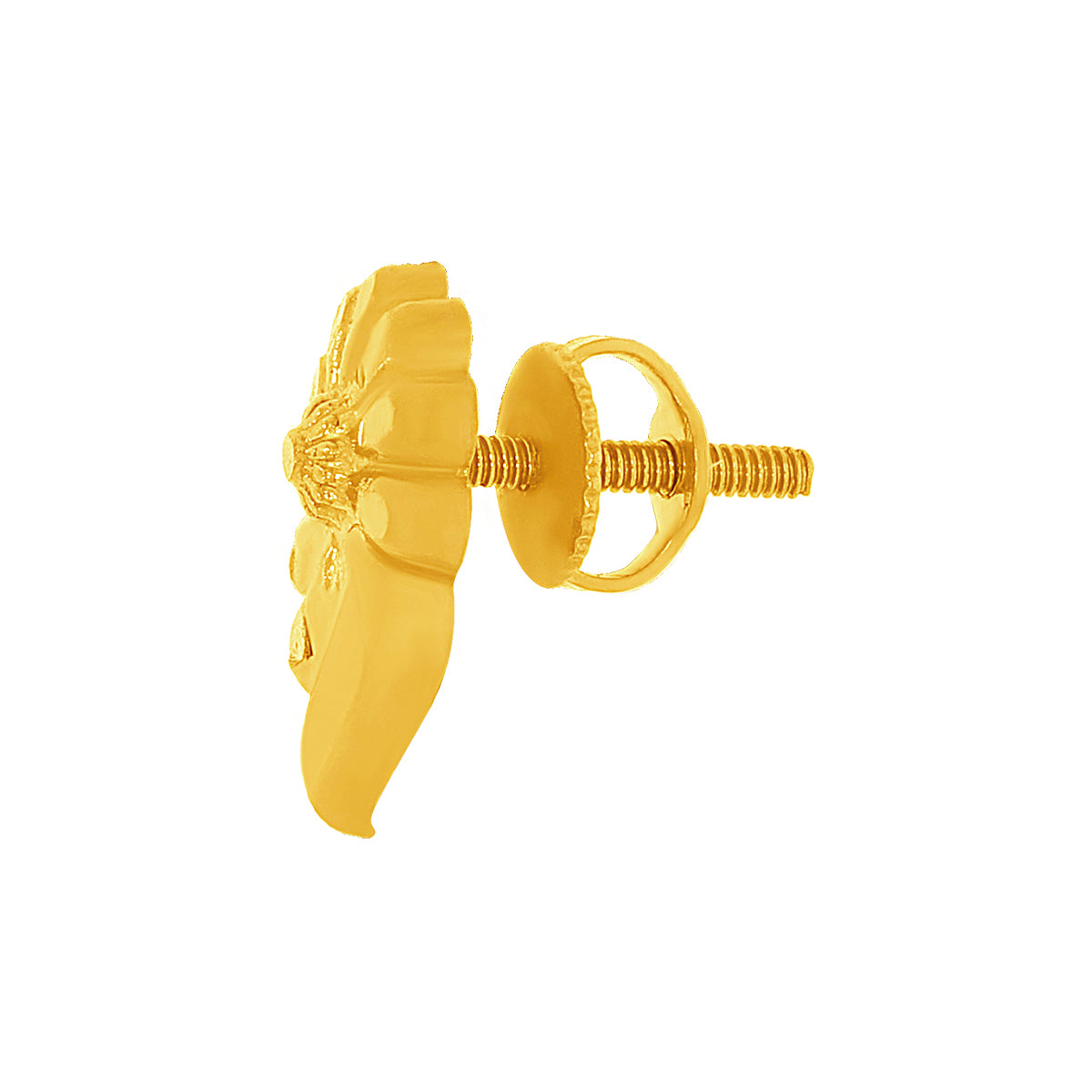 22K Forever Elegant Gold Floweret Studs