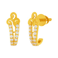 Daily Radiance 22K Gold Hoop Earrings