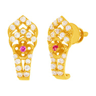 Mesmerizing 22K Diamond Hoops for Classic Elegance