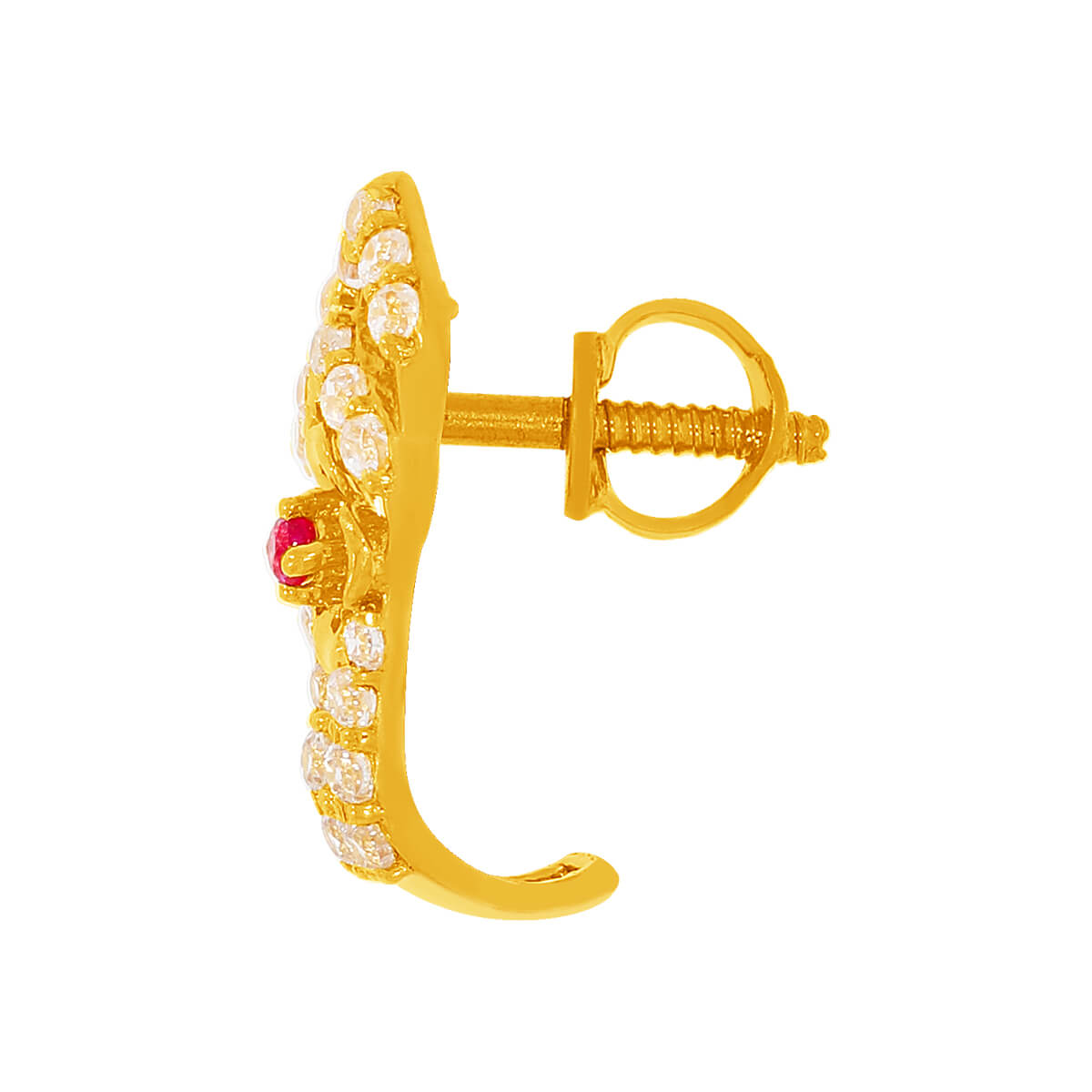 Mesmerizing 22K Diamond Hoops for Classic Elegance