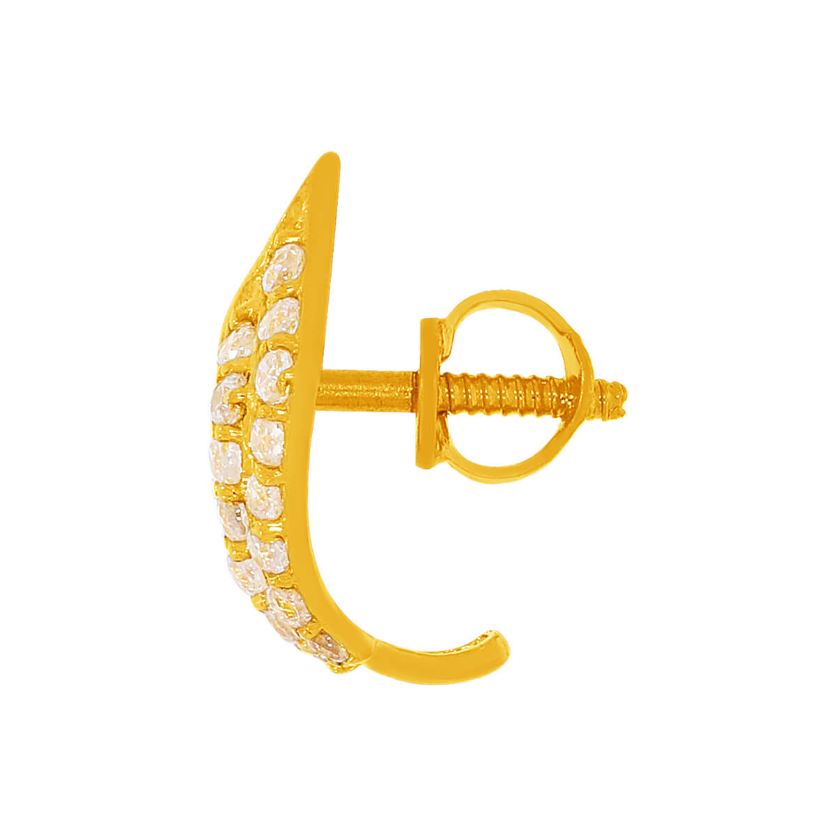 Vibrant Gold Hoops with Beautiful Zirconia